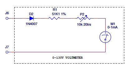 AC voltmeter schematic