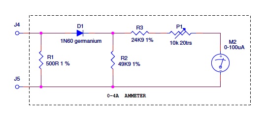 AC ampmeter schematic